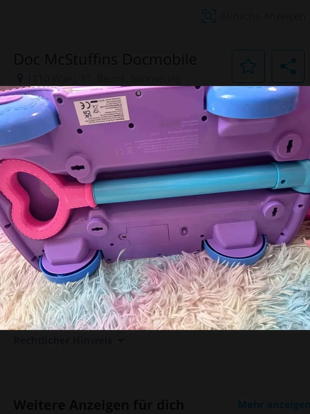 Disney Junior Doc McStuffins Get Better Talking Mobile Doctor Car RARE HTF